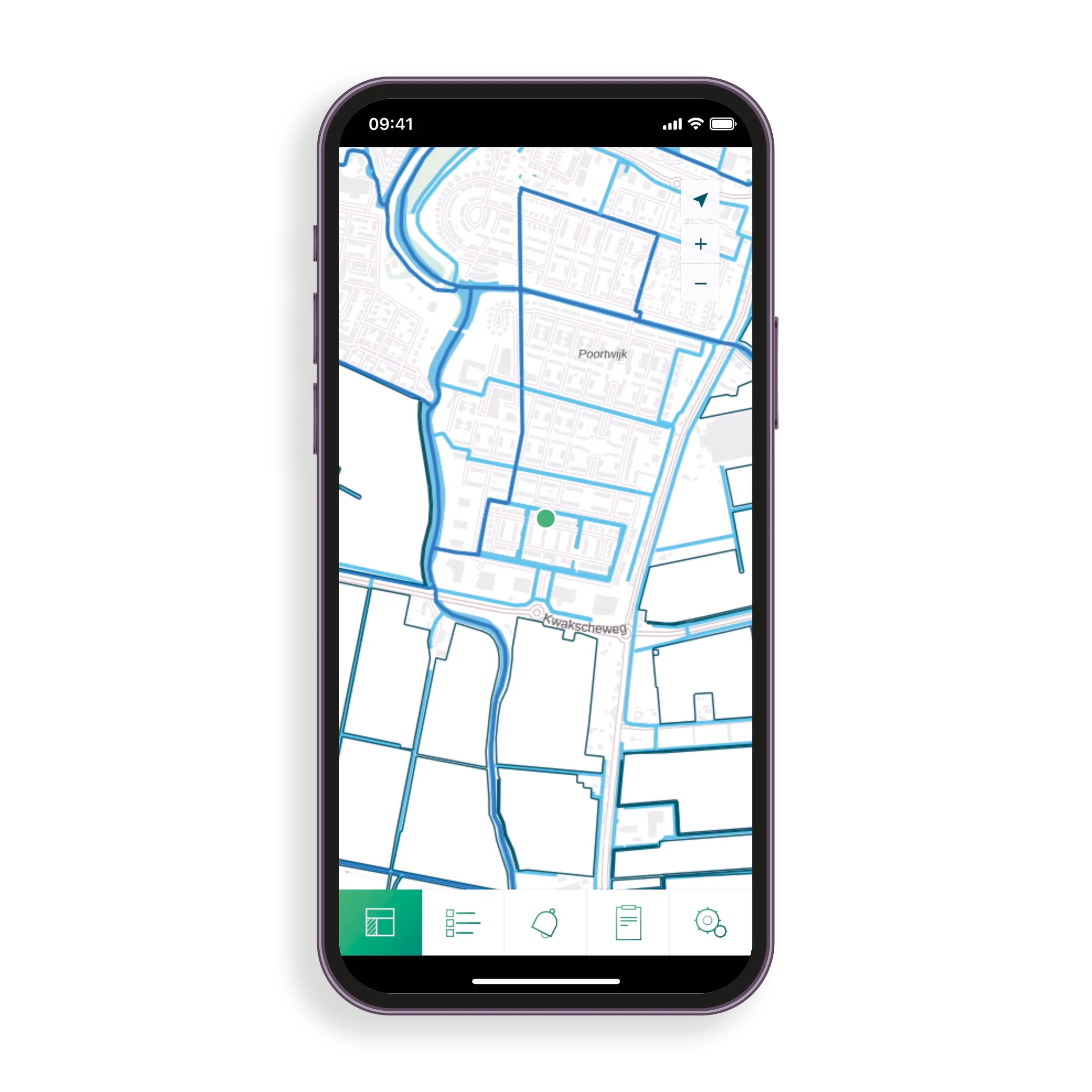 Perceelwijzer app — interactieve kaart met waterstaatkundige lagen