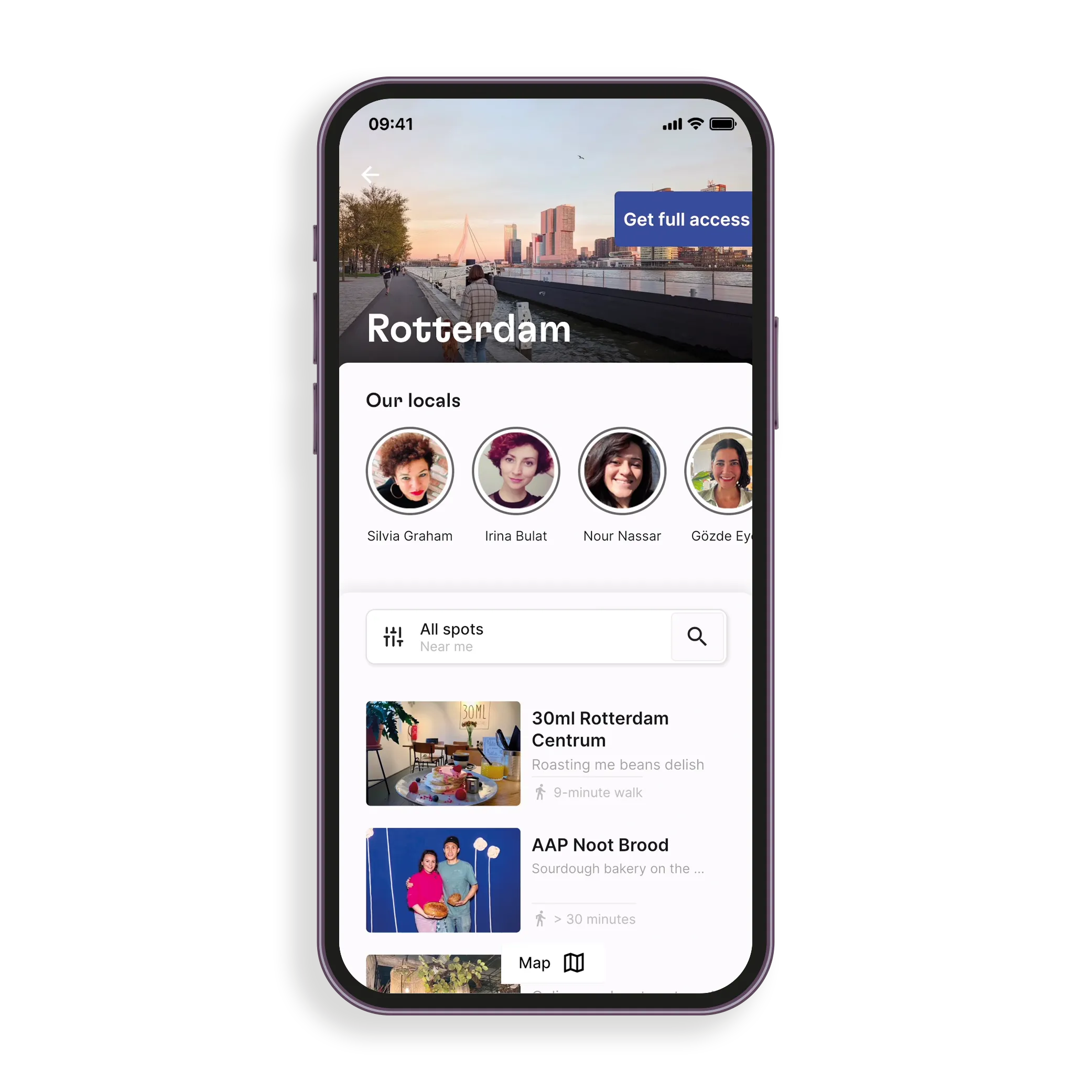 Spotted by Locals app — city overview