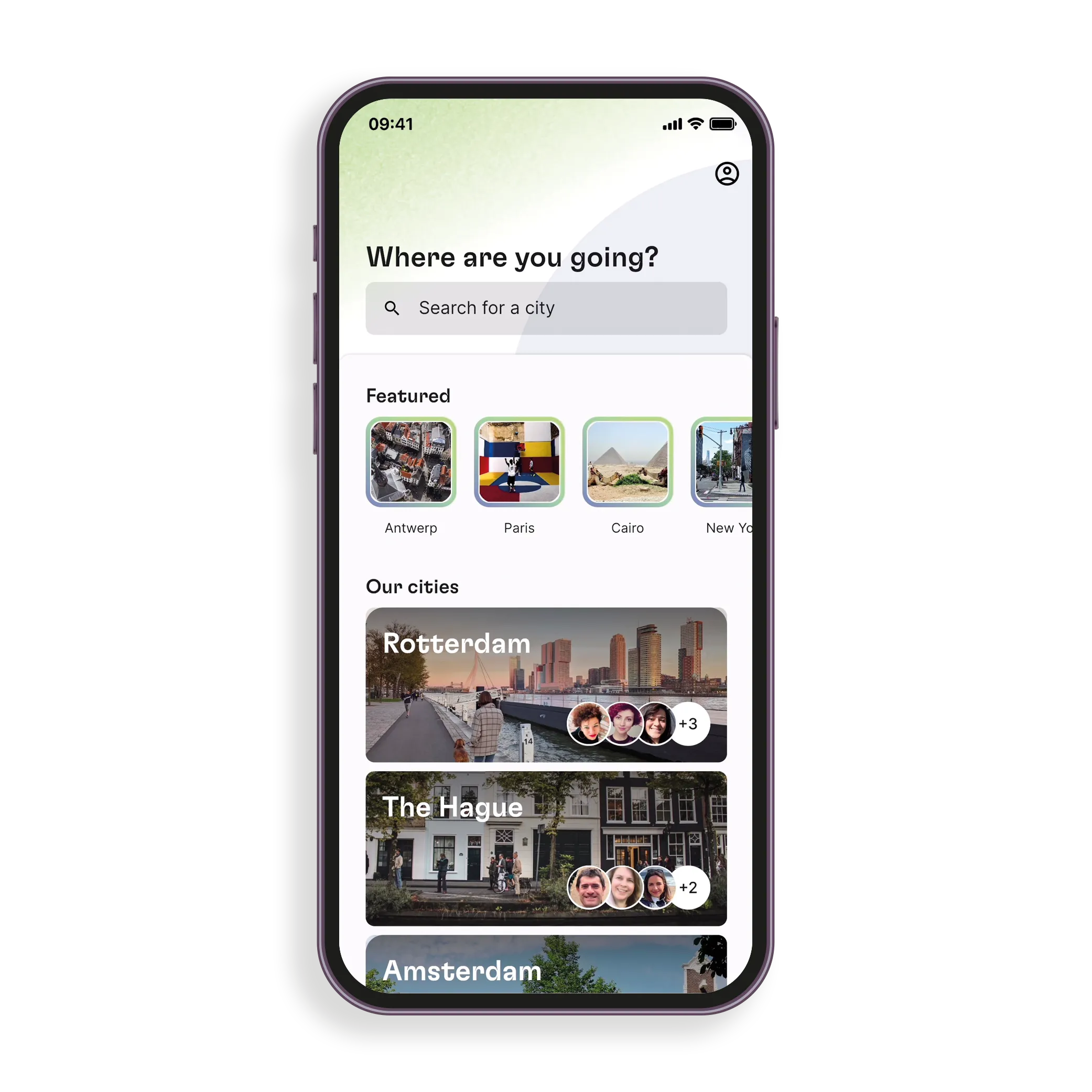 Spotted by Locals app — home overview with local tips
