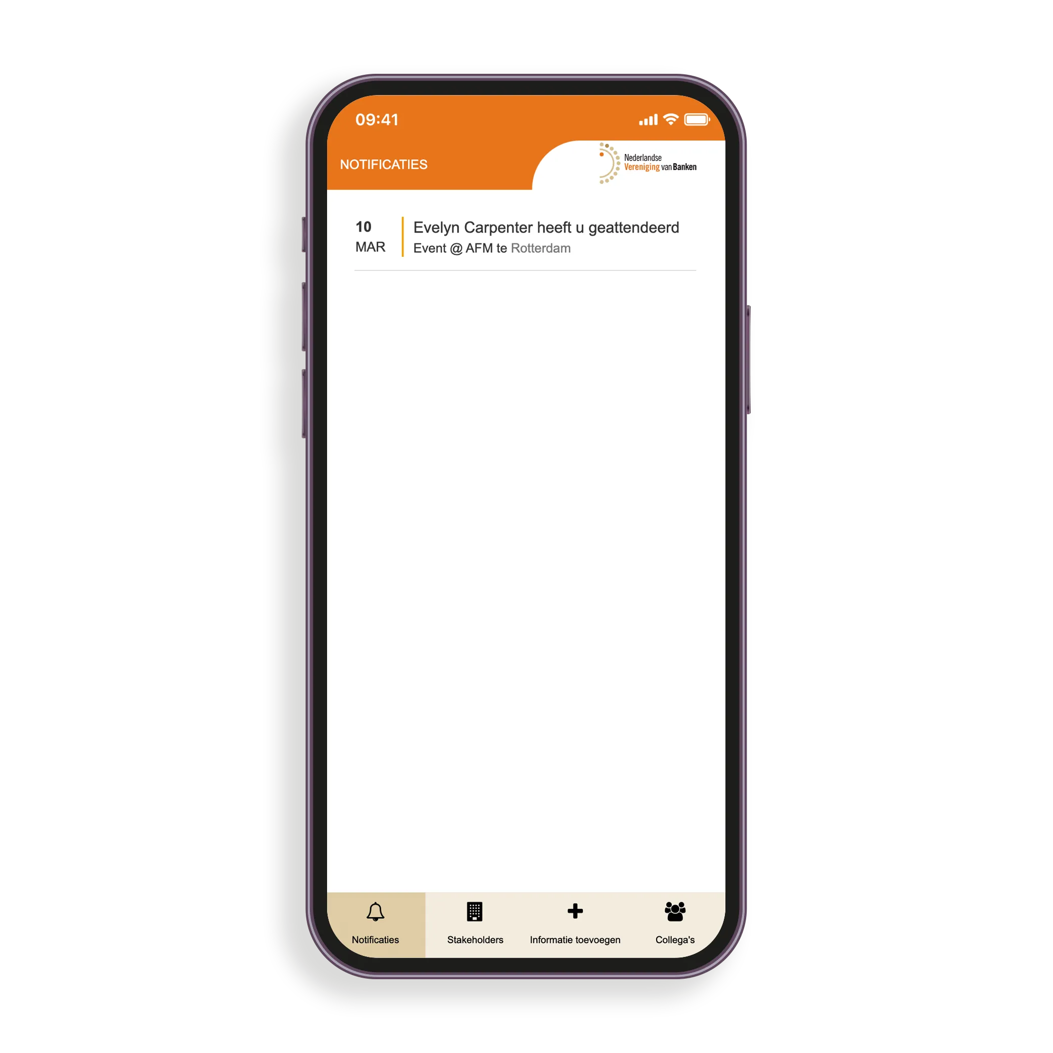 NVB Stakeholders App — notifications and updates